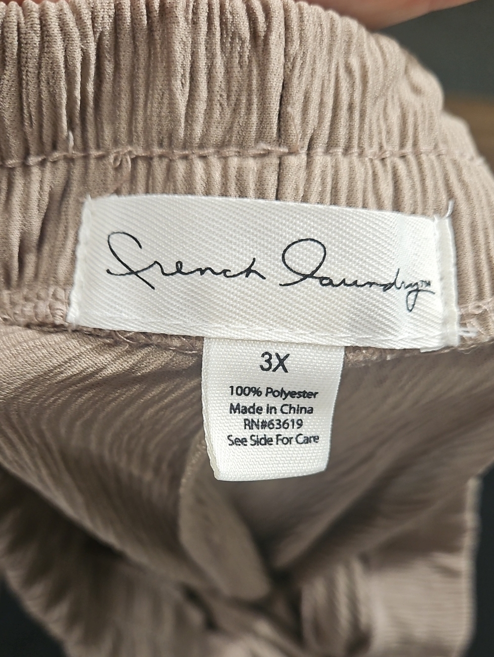 French Laundry, Wide Leg/flare, Beige, Bow, Pants, Size 3X, Pockets - Picture 2 of 10
